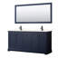 Ensemble de meuble-lavabo double 60 "avec miroir Avery-97812923-97812924