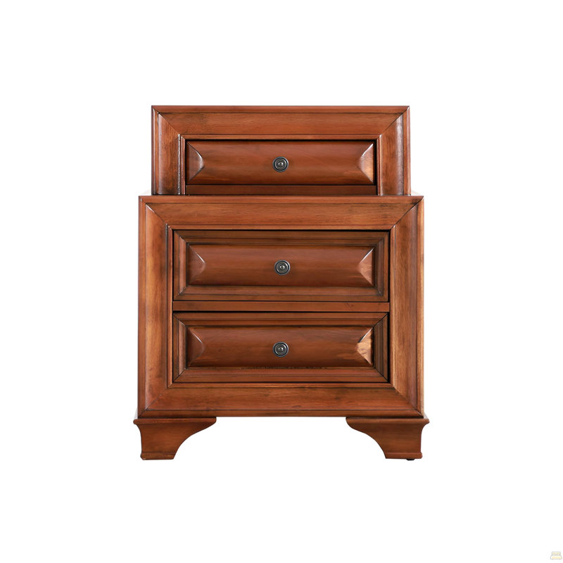 Nightstand With Curved Fronts