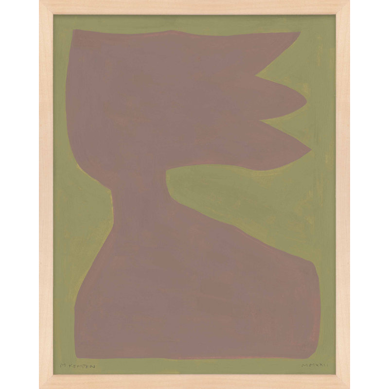 " Ash 3 " by Michael Kempen, Maple Framed, 38"H x 30"W x 1.25"D