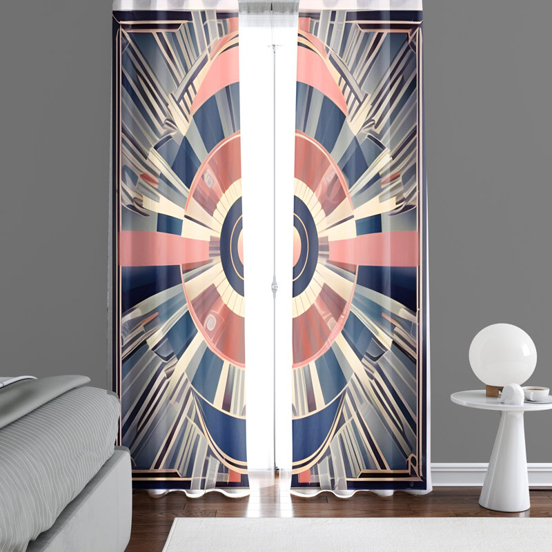 Behtzy Semi Sheer Curtain Pair, 40" W x 82" L