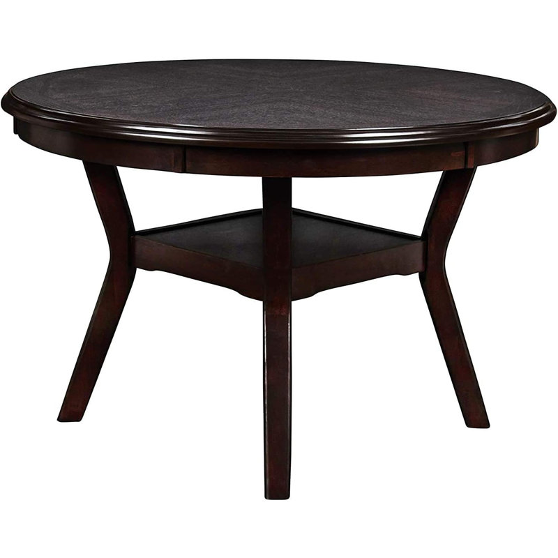 Ensemble de salle à manger Durfey, H 30 po x l 47,25 po x P 47,25 po, Noir / Noir