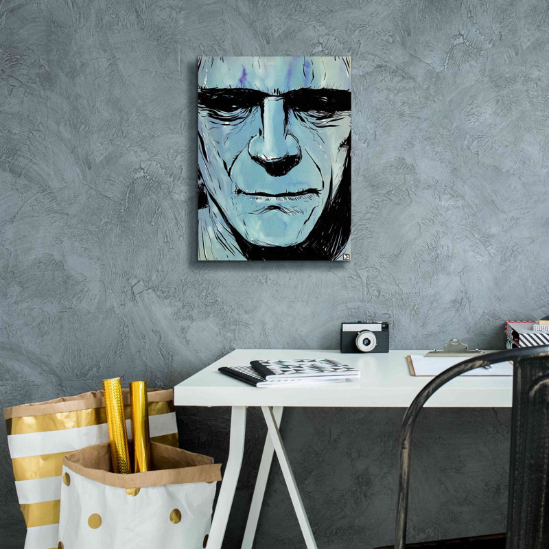 «Frankenstein» par Giuseppe Cristiano, art mural sur toile, L 12 po x H 16 po