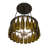 Jacody 6 - Light Dimmable Wagon Wheel Chandelier