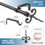 Tringle à rideaux simple Merrie Finial-420716208-420716173