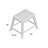 Zen 1 - Step Teak Lightweight Step Stool