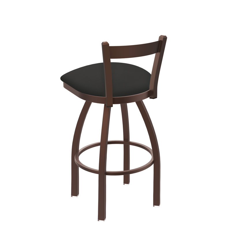 821 Catalina Low Back Swivel Bar Stool, Canter Iron, Bronze, Counter Stool (25" Seat Height)