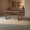 Solid walnut dining table