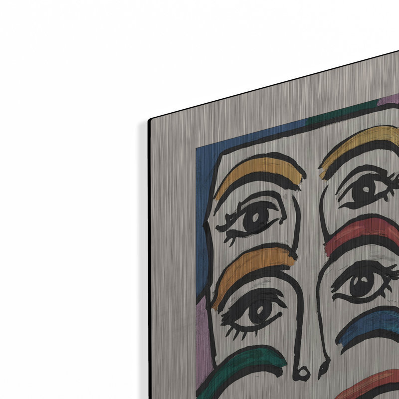 Art mural en métal luxueux «Eyes and Surf» par Andreas Magnusson, H 24 po x l 16 po
