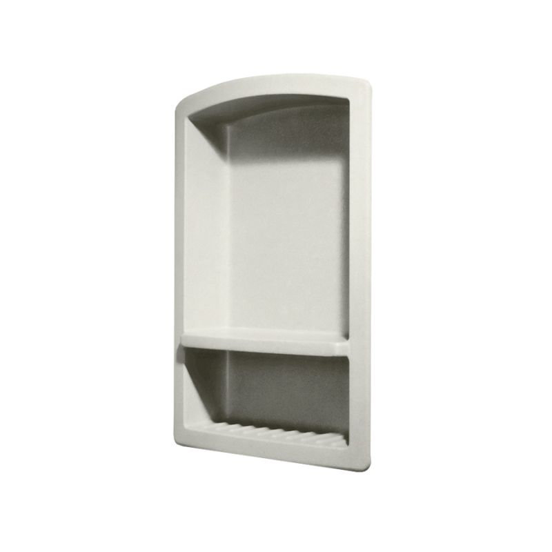 Tablette de douche à surface solide Chandler, Bisque