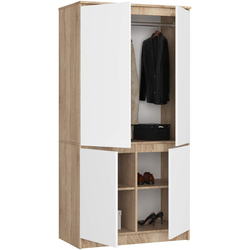 Srirama 4 Door Manufactured Wood Wardrobe