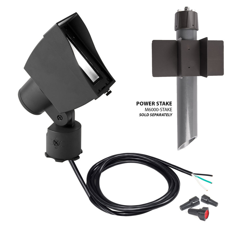 LED Flood Light, Black, 3000K