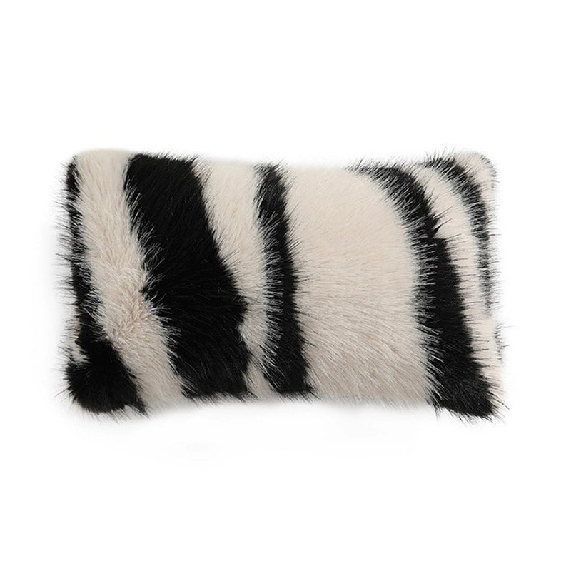 Animal Print Throw Pillow, White Animal Print, 12"H x 20"W, Rectangular