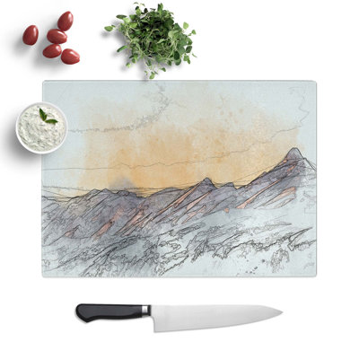 Glass Mountain Colours in Abstract Chopping Board