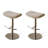 White Backless side Chair(Set of 2)