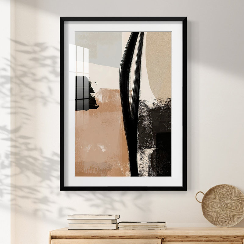 Arrangement sélectif I - impression encadrée, Noir, H 28,5 po x l 20,5 po