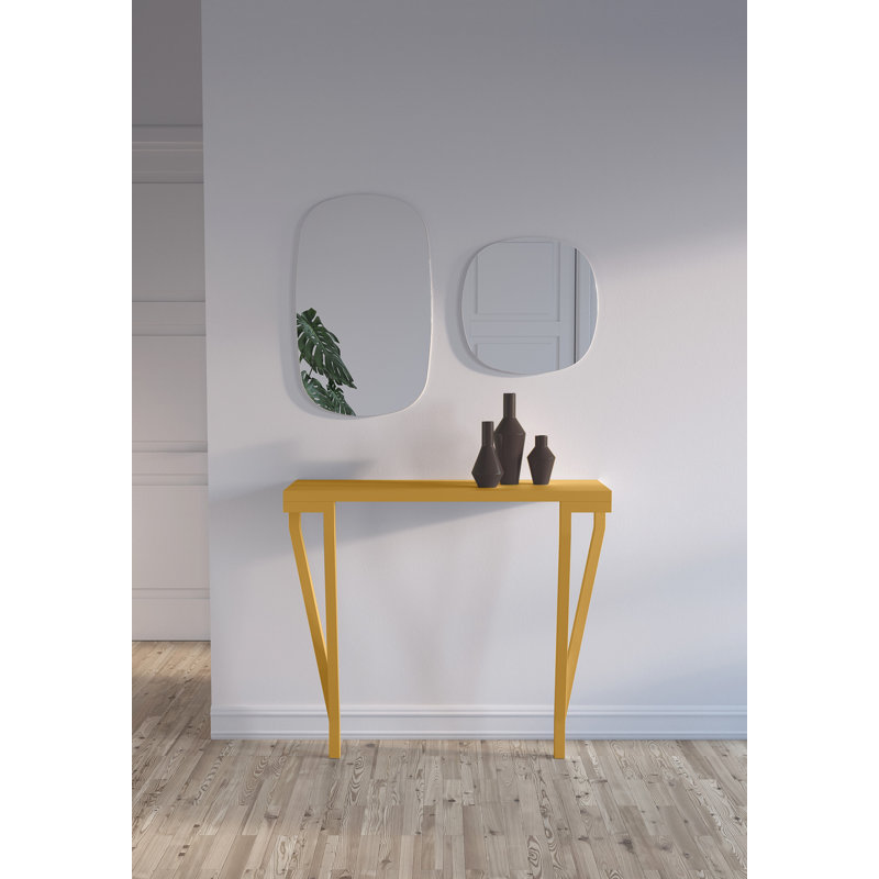 Fuchs 90 cm W Console Table, Mustard