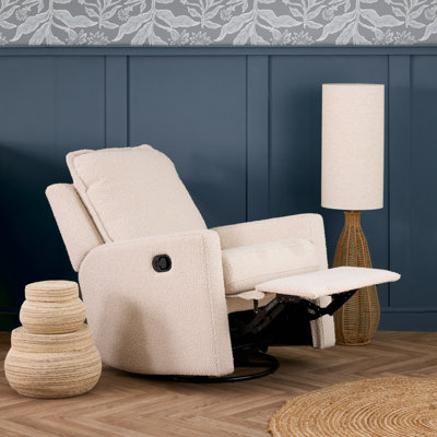 Denver Swivel Glider Recliner Chair - Bouclé