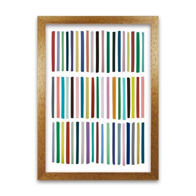 Scandinavian Multicolour Lines Original - Print
