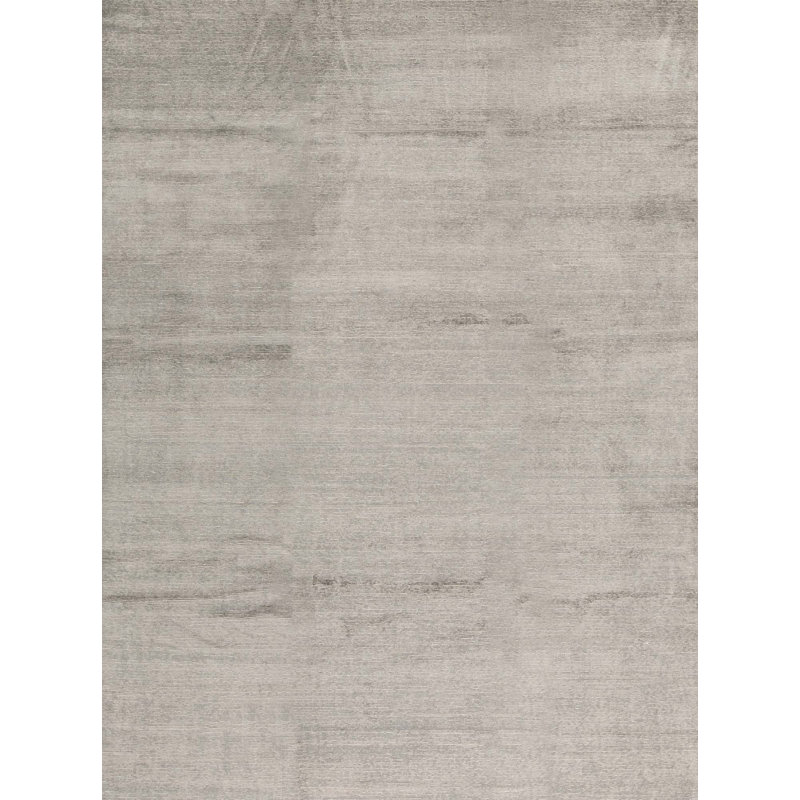 One-of-a-Kind Himalayan Hand-Knotted High-Quality Gray/Green Area Rug