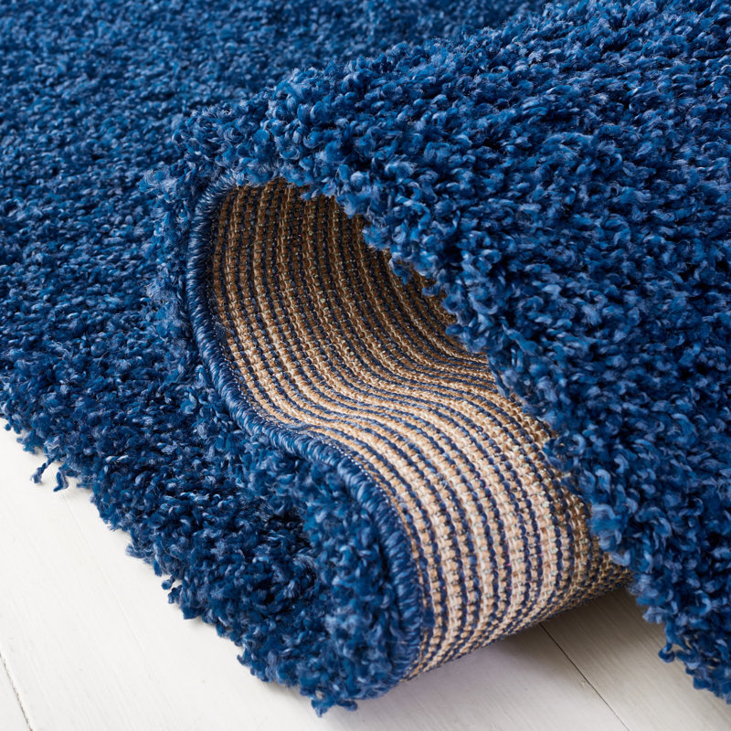 Rizco Shag Performance Solid Color Rug, Rectangle 5'3" x 7'6"