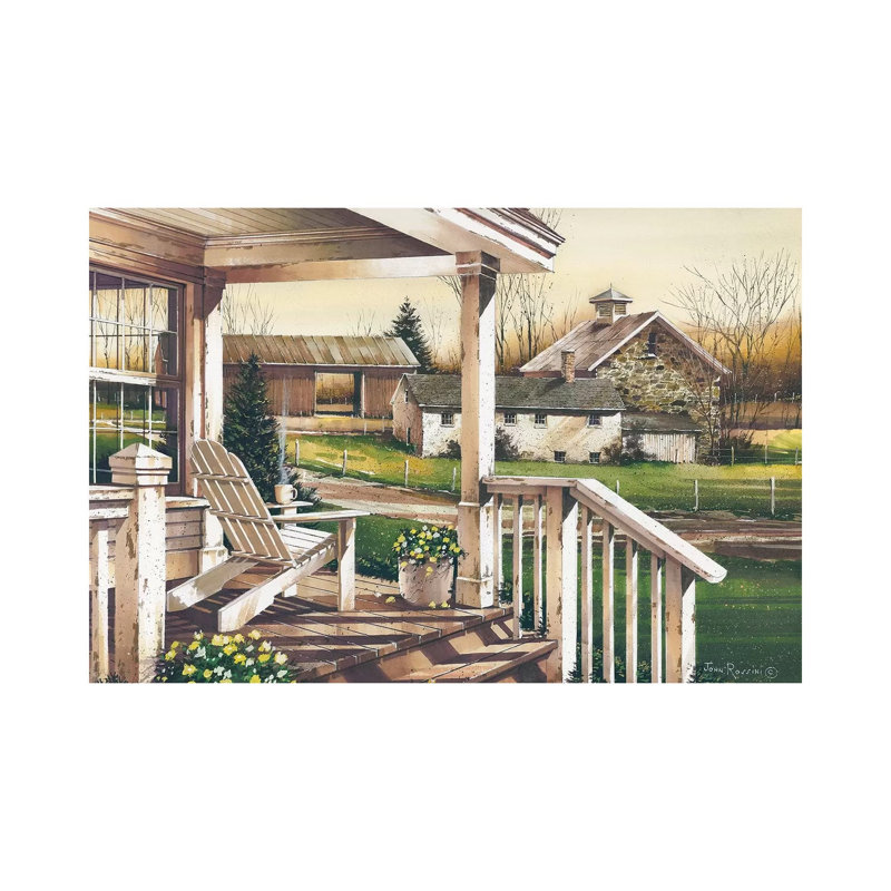 Long Days End by John Rossini - Gallery-Wrapped Canvas Giclée on Canvas, 30.48 cm H x 45.72 cm W, Wrapped Canvas