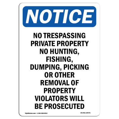 No Trespassing Private Property Sign