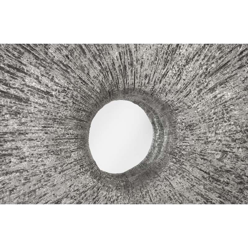 Dimensional Convergence Accent Mirror, Silver Leaf