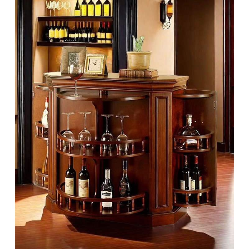 39.76" Brown Rectangular Solid Wood Wine Racks, Brown