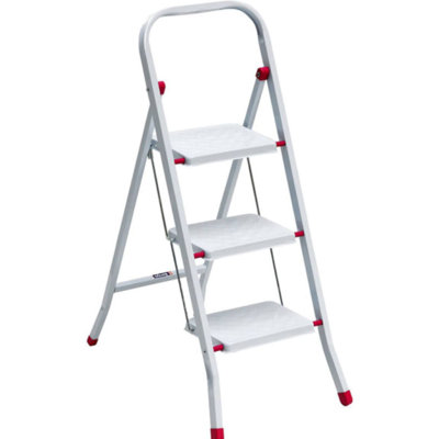 Cornelie 3 - Step Plastic Lightweight Folding Step Stool