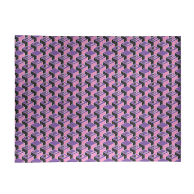 Tapis mauve/rose clair dark skyscrapers