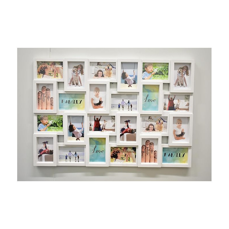 Grey Picture Frame, White