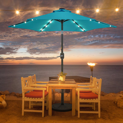 90'' Lighted Tilt Market Umbrella