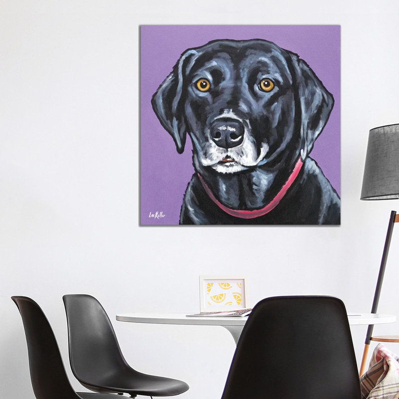 Black Lab - Fifi - Wrapped Canvas Print, 93.98 cm H x 93.98 cm W x 1.91 cm D