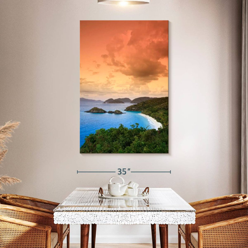 Gillard Trunk Bay Sunset, 51" H x 34" W