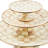 Mocha Check Large Pedestal Platter