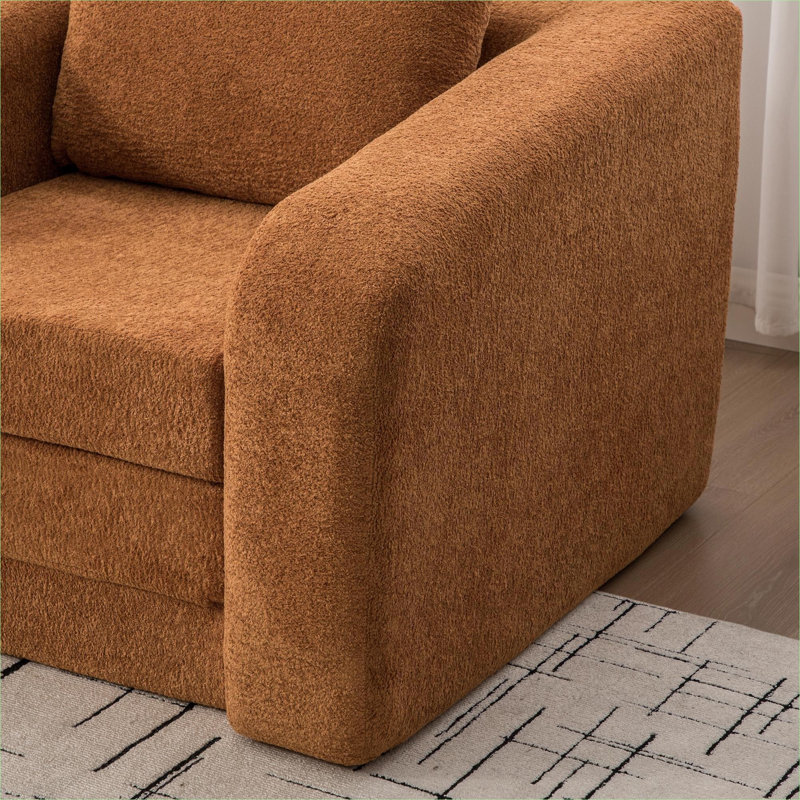 Canapé-lit convertible Chenille, Red