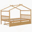Lit double pleine grandeur avec lit gigogne simple-919024766