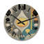 Horloge murale géométrique rétro-1002996146