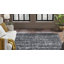Tapis gris foncé tissé à plat à la main Dona-21432022