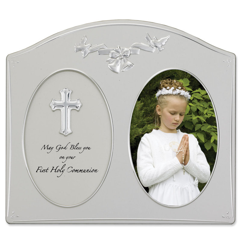 Satin Silver Metal Embossed Picture Frame