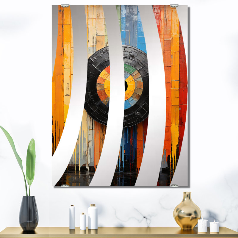 Gordy - Décoration murale miroir de disques vinyles MIR136795, 40 po x 30 po