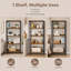 Aftyn 60cm W Steel Etagere Bookcase-602105809