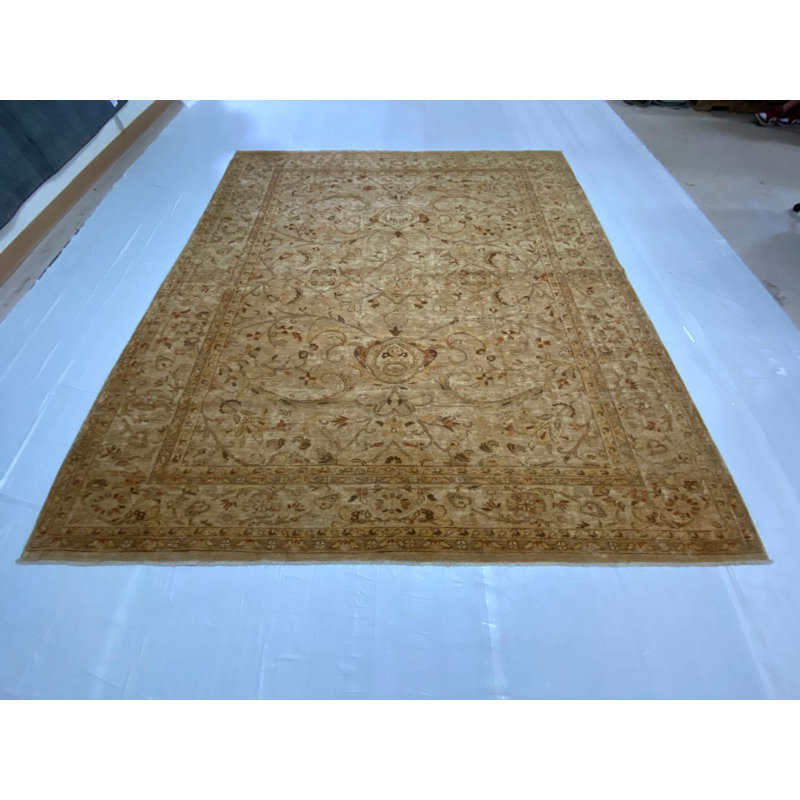 Tapis rétro Oushak 8 pi 10 po x 9 pi 11 po Anatolian