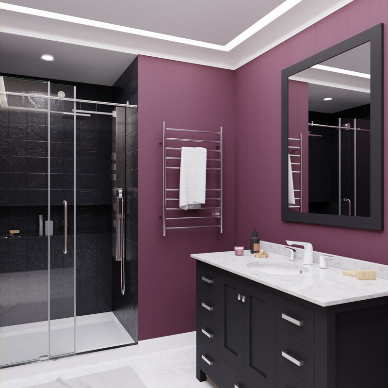 Chauffe-serviettes électrique Crete, Chrome poli