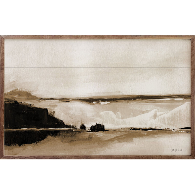 «Vintage Landscape Mountainside By Yvette St Amant» sur bois, H 10 po x l 16 po