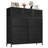 9 Dresser, Chest of Drawers with Wide 39.4'', Easy-Pull Fabric & Wood Dressers with Top-417736665