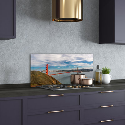 50cm W x 100cm L Glass Peel and Stick Panel