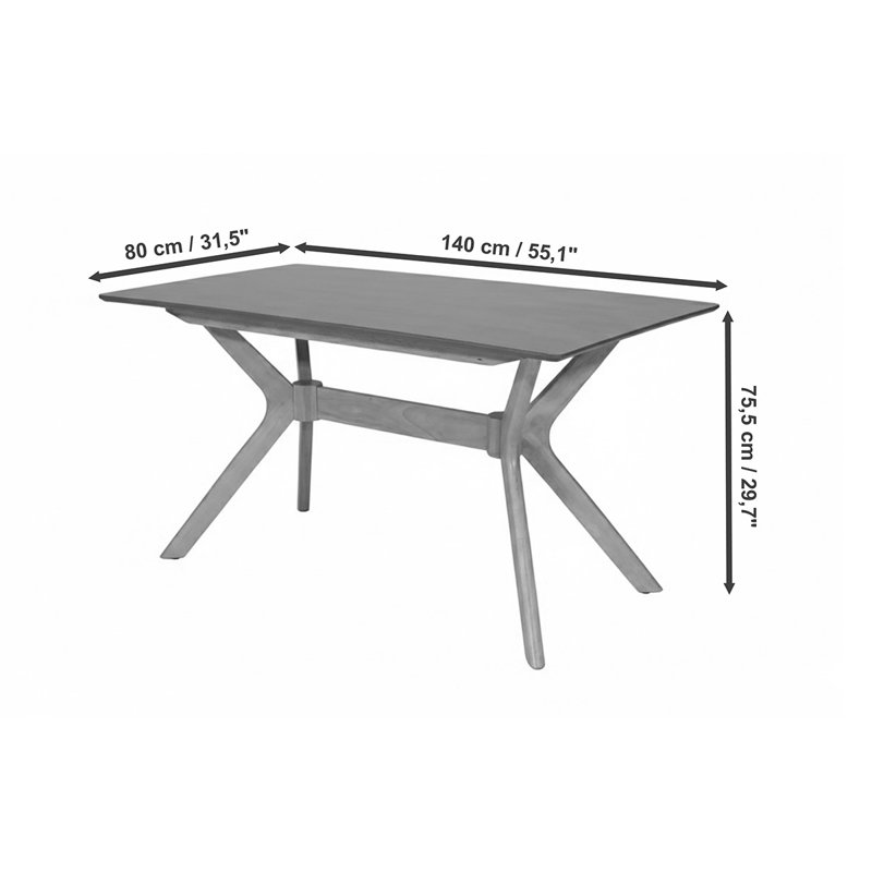Anele Dining Table, Brown