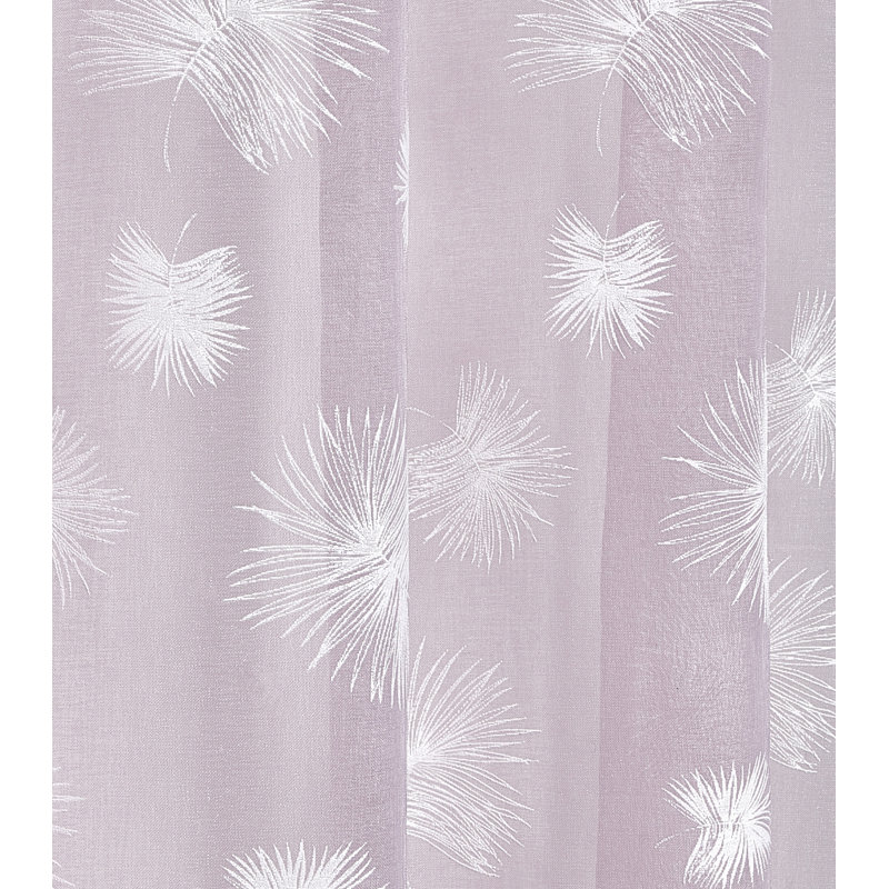 Casandra Sheer Curtain Single Panel, 145 W x 228 D cm, Pink
