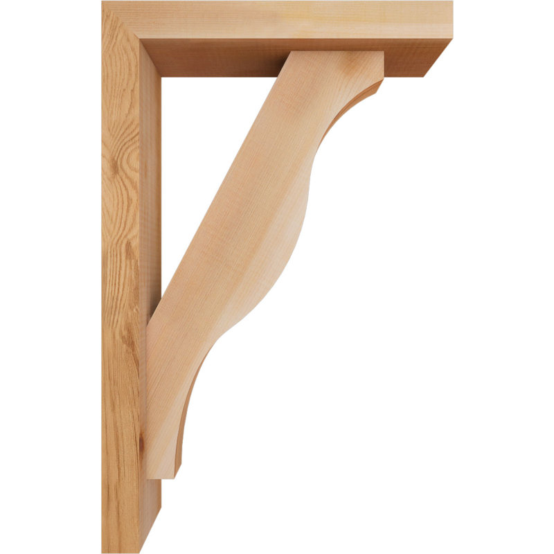 Support Funston Block avec support décalé, 22 x 14, Cèdre rouge occidental de l 3 1/2 po (lisse)